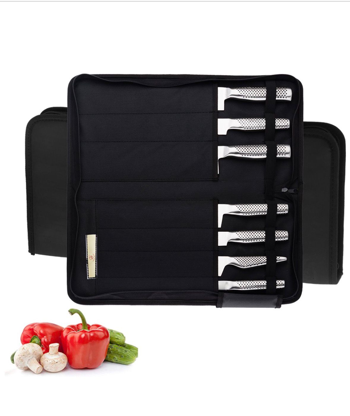 Ensemble de couteaux Royal Swiss® 7 pièces – Couteaux de cuisine RVS professionnels – Poignées ergonomiques – Étui de rangement inclus